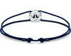 navy blue interlaced cord bracelet le 3g